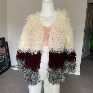 NWT CHELSEA & VIOLET GIRLS SHAG SWEATER CARDIGAN JACKET SIZE S/M MSRP $52.00